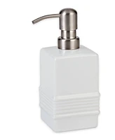 Rsvp International Ceramic Stoneware and Stainless Steel 2.5x6.5" Pump Soap Dispenser