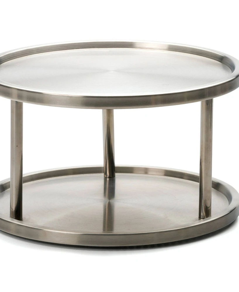 Rsvp International Endurance Stainless Steel 10.5" D x 6" H Two-Tier Lazy Susan