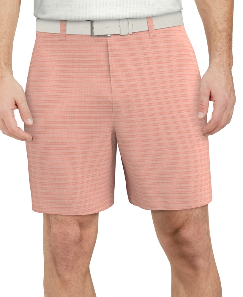 Pga Tour Men's Striped 8" Golf Shorts