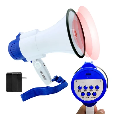 5 Core Megaphone Bullhorn Speaker 30W Mini Bull Horn Battery Power Cheer Megafono 800 Feet Range Loudspeaker 8R-usb WoB