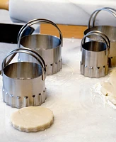 Rsvp International Endurance Stainless Steel 4 Piece Round Rippled Biscuit Cutter Set