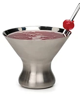 Rsvp International Endurance Stainless Steel Stemless Martini Glass, 4x4x4"