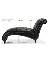 Streamdale Furniture Tufted Armless Chaise Lounge