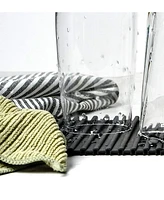 Rsvp International Silicone 12x7" Black Sink Mat/Hot pad