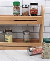Rsvp International Wood 12" x 2.75" x 10.25" Spice Rack jars not included