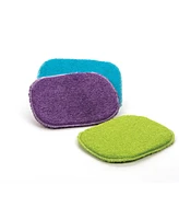 Rsvp International Cotton, Foam and Nylon Coated 3 Piece 6x4.7" Skrubby Sponge Set