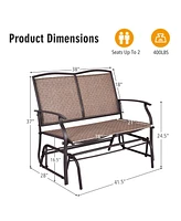 Iron Patio Rocking Chair for Outdoor Backyard and Lawn