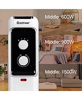 Costway 1500W Oil Filled Heater Portable Radiator Space Heater