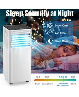 Costway 8000 Btu Portable Air Conditioner 3-in-1 Cooler w/Dehumidifier