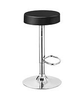 Costway Set of 2 Round Bar Stool Adjustable Swivel Pub Chair