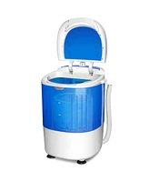 Costway Portable Mini Counter Top Washing Machine 5.5lbs Spin Basket Laundry