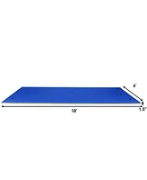 Costway 3 Layer Floating Water Pad Foam Mat Recreation Relaxing Tear-resistant 18' x 6'