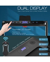 Costway 2-in-1 Folding Treadmill 2.25HP Jogging Machine w/ Dual Led Display