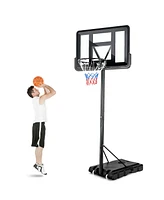 Costway Portable Basketball Hoop Stand Adjustable Height Shatterproof