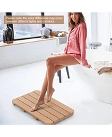 21.5" x 13.5" Bath Mat Waterproof Hips Spa Shower with Non Slip Foot Pads