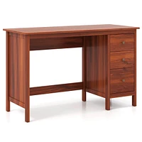 48" Home Office Desk with 3 Drawers Computer Desk Pc Laptop Workstation