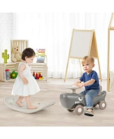 Costway Convertible Rocking Horse & Sliding Car with Detachable Balance Board