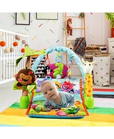 Costway 4-in-1 Baby Activity Play Mat Activity Center w/3 Hanging Toys - Assorted pre