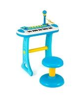 Costway 31 Key Kids Piano Keyboard Toy Toddler Musical Instrument w/ Microphone