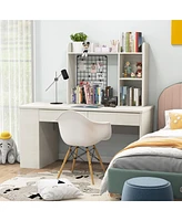 Desk Bookshelf Desktop Storage Organizer Display Shelf Rack Dorm Office