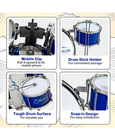 Jazz Drum Set for Toddler Kids Educational Toy w/Keyboard Cymbal