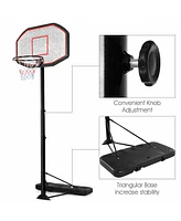 Costway 10ft 43'' Backboard In/outdoor Adjustable Height Basketball