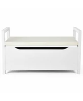 Costway Shoe Bench Storage Rack Cushion Seat Ottoman Bedroom Hallway Entryway