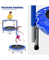 36'' Kids Trampoline Rebounder W/Full Covered Handrail