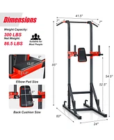 Costway Multi-function Power Tower Pull Up Bar Dip Stand Home Gym