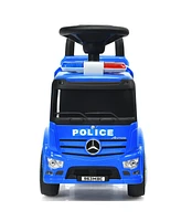 Costway Kids Ride On Push Police Car Licensed Mercedes Benz Push and Ride Racer