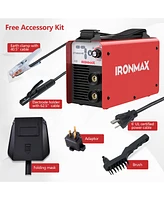 Costway Mma Welder Igbt Welding Portable Machine w/ Electrode Holder&Earth Clamp&Adapter