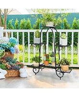 6-Tier Plant Stand with Adjustable Foot Pads