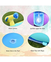 Inflatable Water Park Mighty Bounce House with Pool and 780W Blower