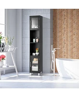 Costway 71'' Tall Tower Bathroom Storage Cabinet Organizer Display Shelves Bedroom