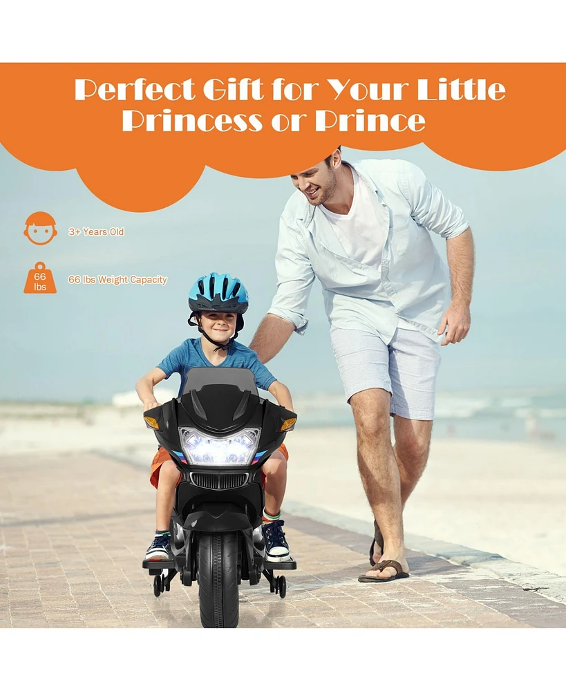 Slickblue 12V Kids Ride On Motorcycle Electric Motor Bike