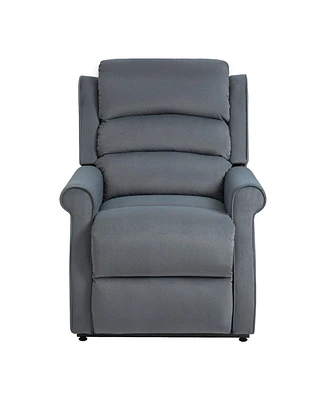 Mondawe Chenille Fabric Power Lift Recliner Chair for Elderly with 8-Point Massage and Remote Control