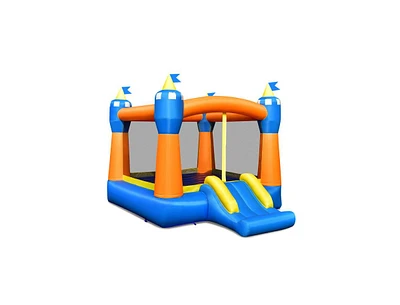 Slickblue Kids Inflatable Bounce House Magic Castle with Large Jumping Area without Blower