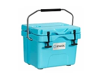 Slickblue 16 Quart 24-Can Capacity Portable Insulated Ice Cooler with 2 Cup Holders