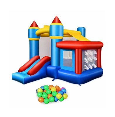 Slickblue Inflatable Bounce House Castle with Balls & Bag