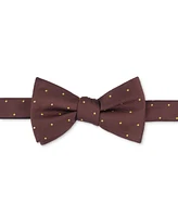 Tayion Collection Men's Brown Dot Bow Tie