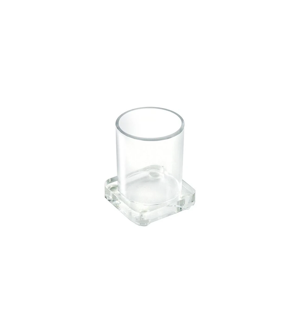 Azar Displays Small Single Cylinder Deluxe Clear Acrylic Cup Holder for cosmetics and pencils, Gift Shop