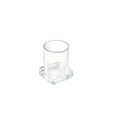 Azar Displays Small Single Cylinder Deluxe Clear Acrylic Cup Holder for cosmetics and pencils, Gift Shop