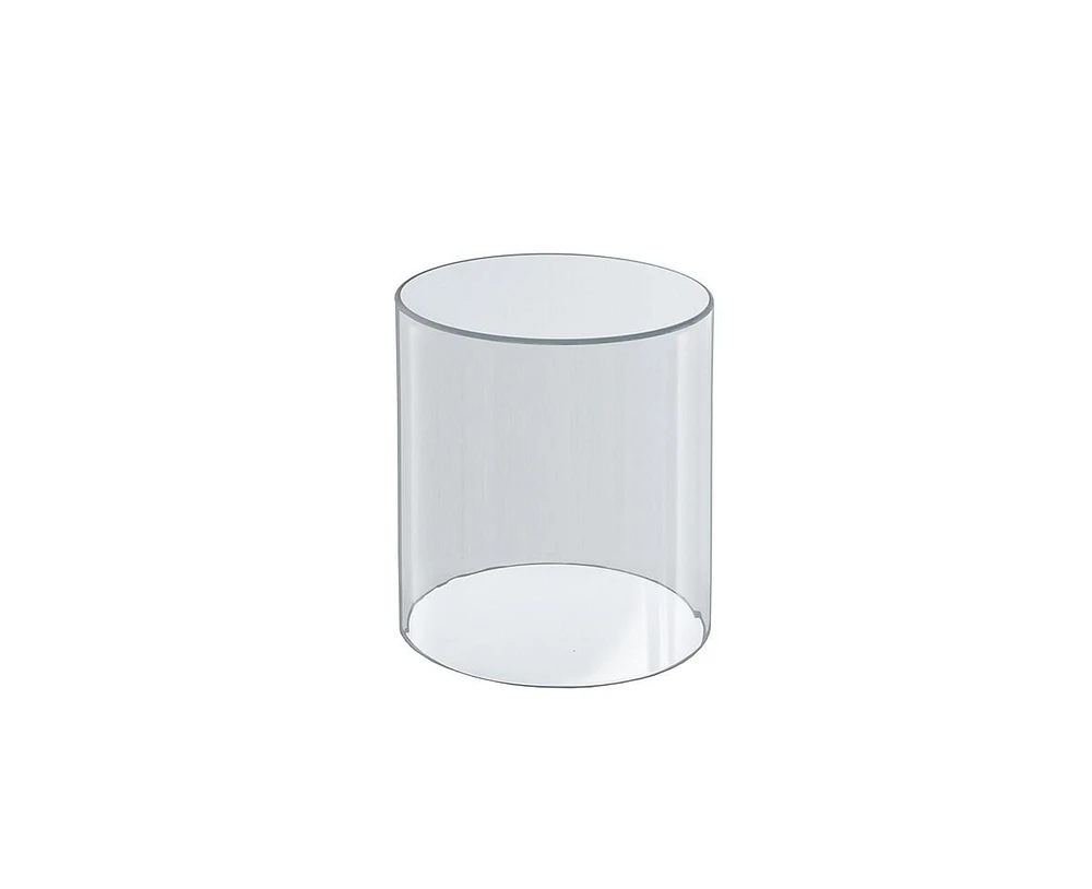 Azar Displays Clear Acrylic Cylinder, Plastic Round Container and Riser, 6"W x 8"H, Giftshop