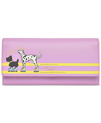 Radley London Get Your Skates On Large Leather Flapover Wallet