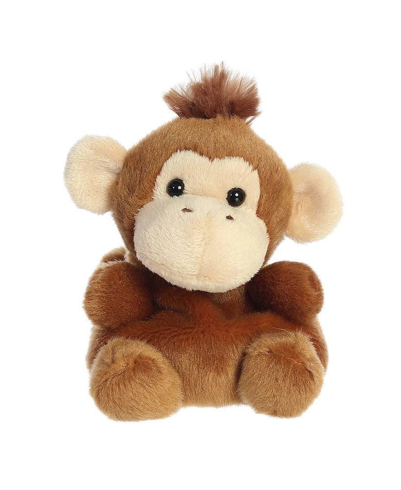 Aurora Mini Boomer Monkey Palm Pals Adorable Plush Toy Brown 5"