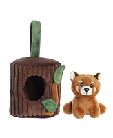 Aurora Small Red Panda Hideouts Enchanting Plush Toy Brown 5.5"