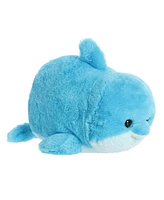 Aurora Medium Dilly Dolphin Spudsters Adorable Plush Toy Blue 12"