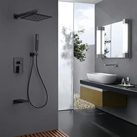 10" Matte Black Shower System - 3 Function