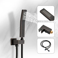Ceiling Mounted Shower System Combo Set With Handheld And 10" Shower Head