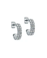 Ted Baker Jewelry Mellrie: Small Double Crystal Hoop Earrings